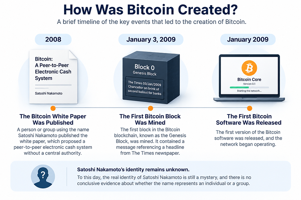 How Bitcoin was created from the 2008 white paper to the 2009 Genesis Block