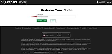 redeem mastercard gift card