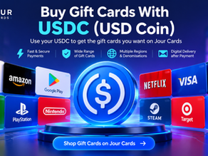Buy gift cards with USDC on Jour Cards