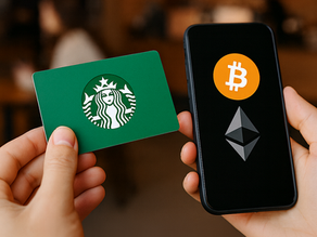 Starbucks gift card purchased with Bitcoin and Ethereum on Jour Cards