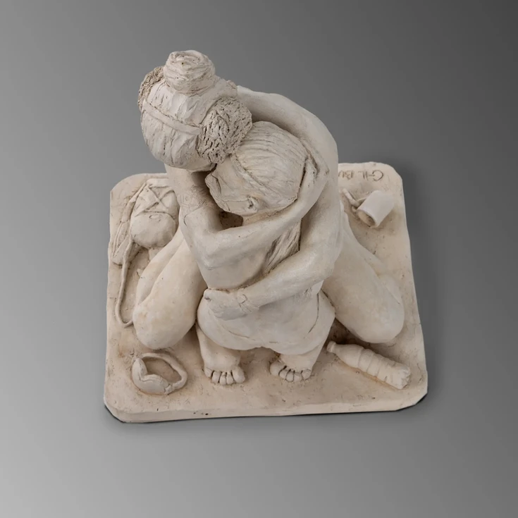 Covid sisters (clay)