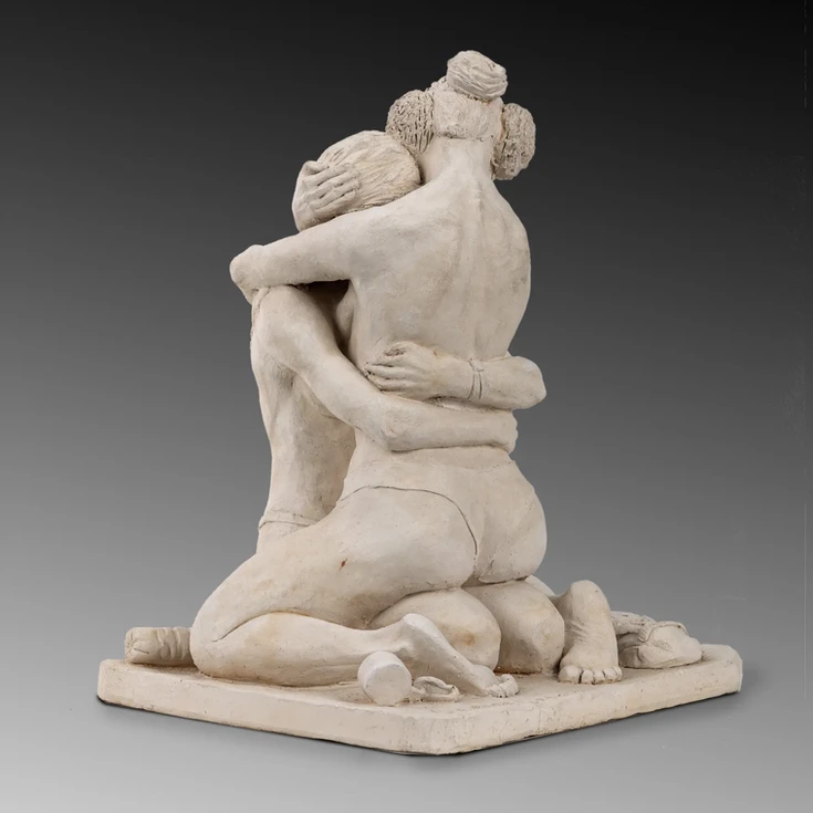 Covid sisters (clay)