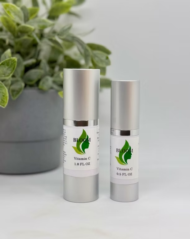 A brightening antioxidant serum that helps support uneven tone, dullness, and early signs of environmental stress. Vitamin C works by protecting the skin from oxidative damage while gradually improving overall radiance and clarity.  It’s especially helpful for skin that feels tired, flat, or lacking glow.  Think of it as daily protection + soft illumination for the skin.