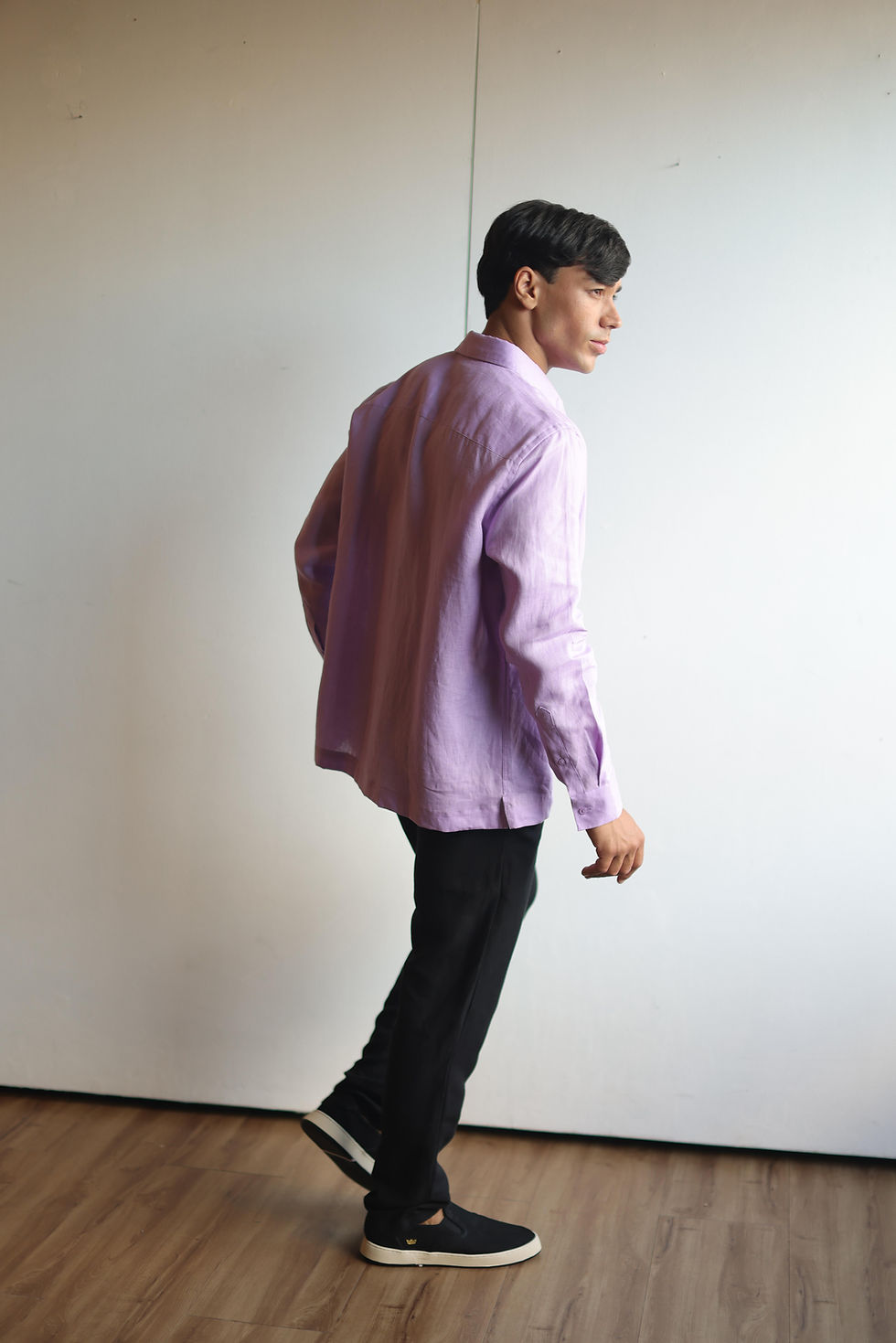 Miniatura: Camisa Linho Lilás
