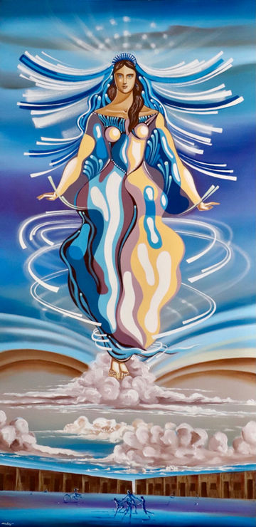 Obra de Arte: Madona, do artista Jayr Peny. Quadro. Tela.