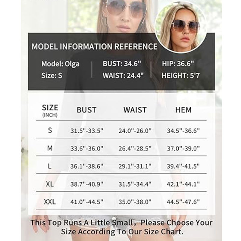 Thumbnail: Womens Ruched Tops 3/4 Sleeve T Shirts Crewneck Tops