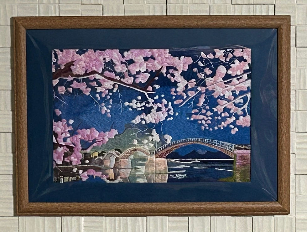 桜と錦帯橋