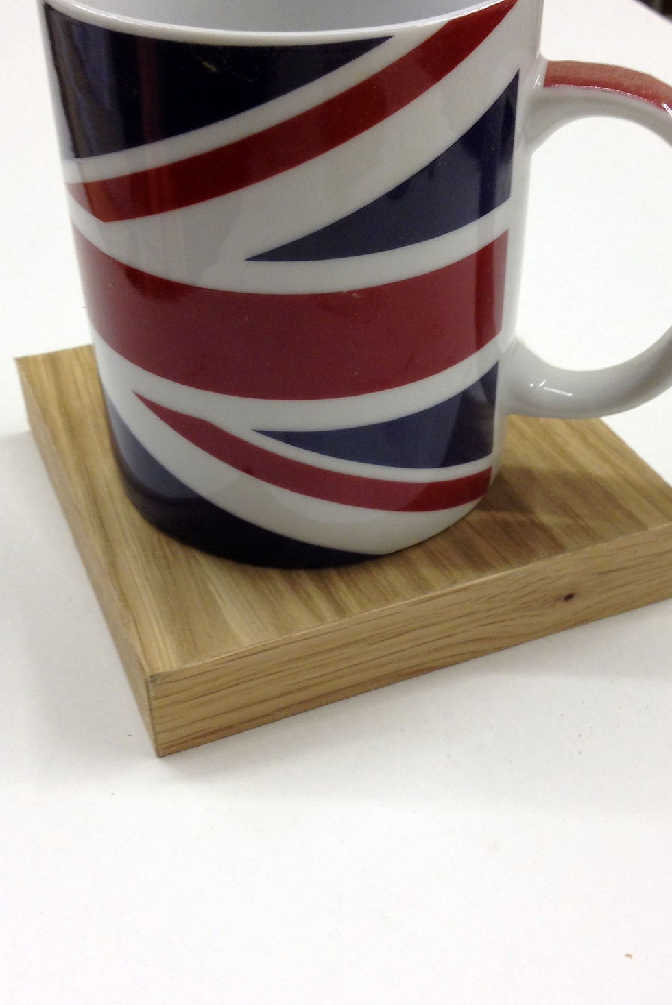 Thumbnail: Chunky oak veneer coasters