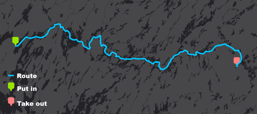 The Pinehouse to Missinipe canoe route is one of the most popular churchill river canoe trips for those looking to spend a week on the water. This canoe trip starts on Pinehouse Lake (~220km from La Ronge) and offers different options to start from.
