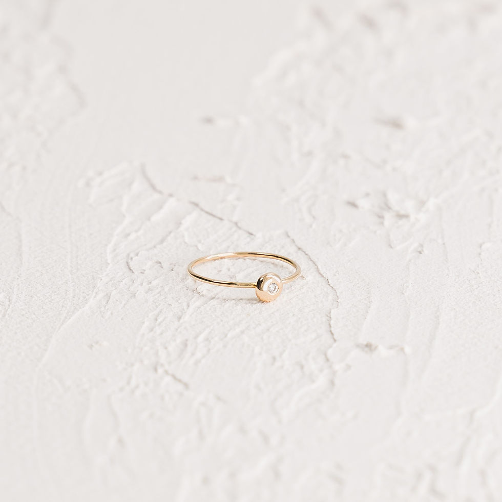 Miniature : Bague Pépite or et diamant