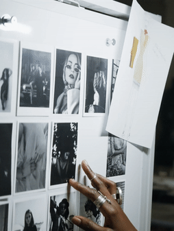 a board of multiple pictures