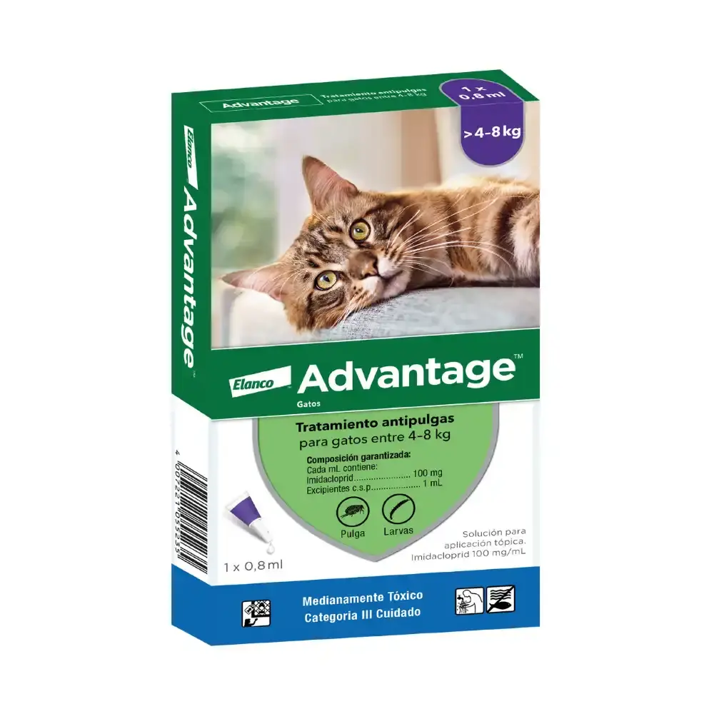 Pipeta Advantage Gatos 4-8kg