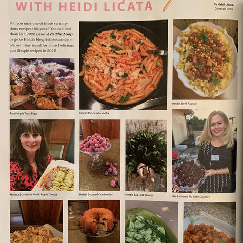 January 2021 In The Loop Magazine "2020 Recipes"