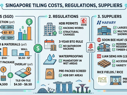 Singapore Tiling Costs, Regulations, Suppliers