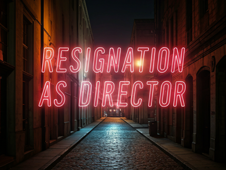 Resignation as Director