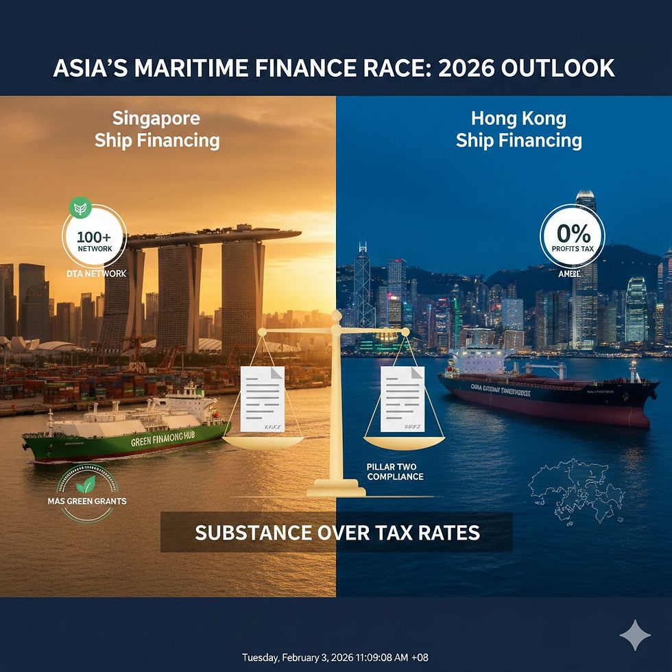 Singapore vs. Hong Kong Ship Financing | Bestar