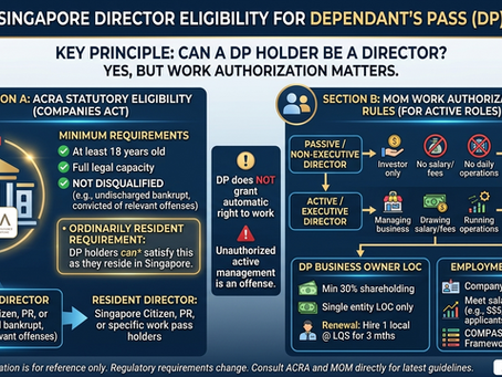 Singapore Director Eligibility for DP Holder