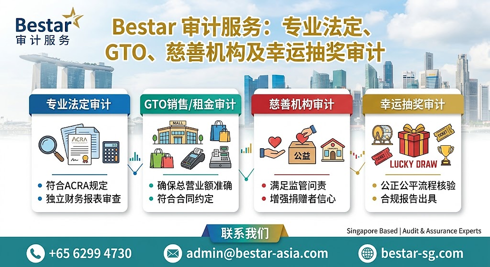 Bestar 审计服务:专业法定、GTO、慈善机构及幸运抽奖审计