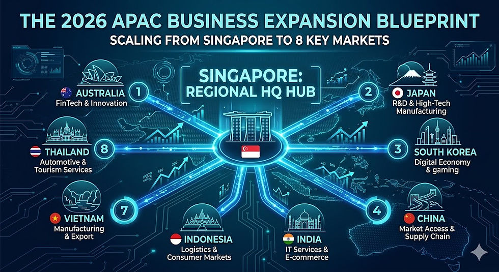 The 2026 APAC Business Expansion Blueprint: Scaling from Singapore to 8 Key Markets