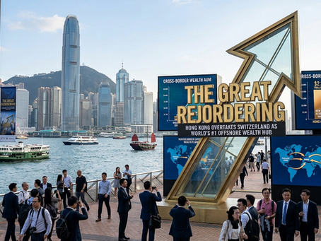 The Great Reordering: Hong Kong Overtakes Switzerland as World’s #1 Offshore Wealth Hub