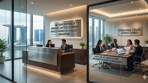 Incorporating a Private Limited Company Wholly Owned by a Society