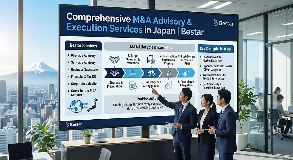 Comprehensive M&A Advisory & Execution Services in Japan | Bestar