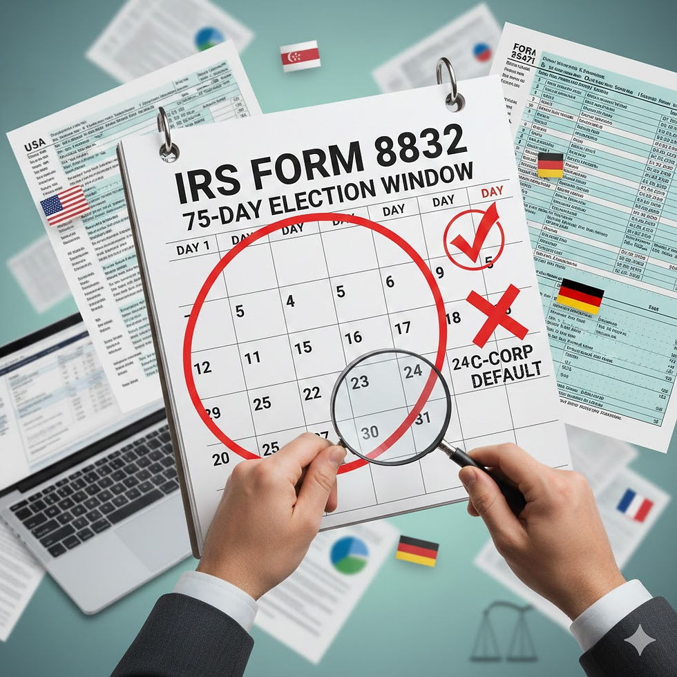 US Check-the-Box Election 75-Day Rule
