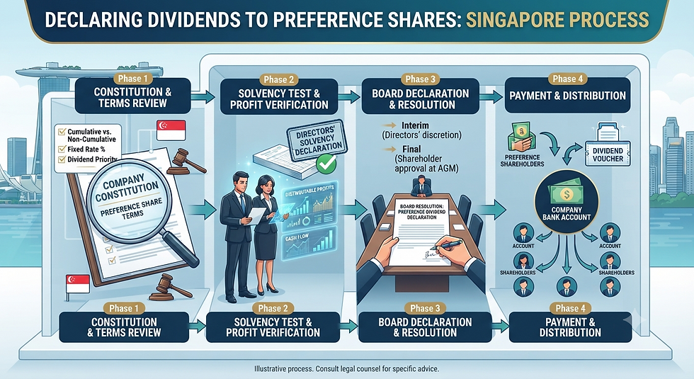 Declaring Dividends to Preference Shares Singapore