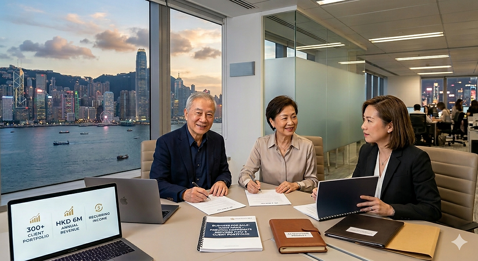 Business for Sale Hong Kong - Premium Corporate Services Firm & Client Portfolio | Gold House M&A