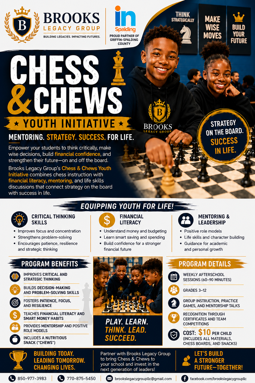 Chess and Chews Event Flyer