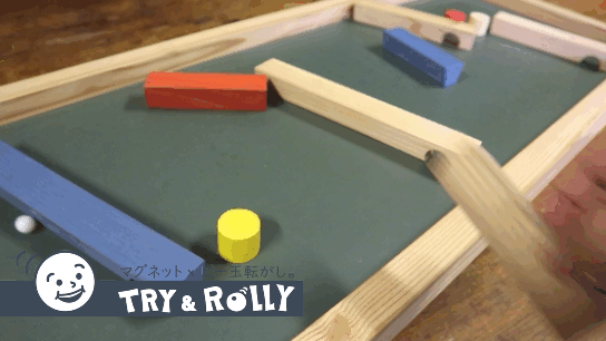 Try&Rollyマグネットxビー玉転がし|トライアンドローリー|トライ&ローリー|サタデーファクトリー|Saturday Factory