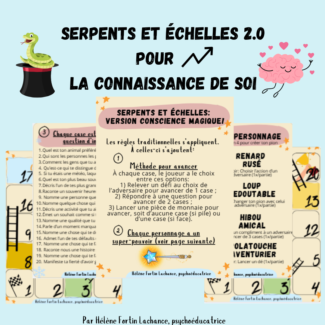 Serpents et échelles 2.0 (conscience de soi)