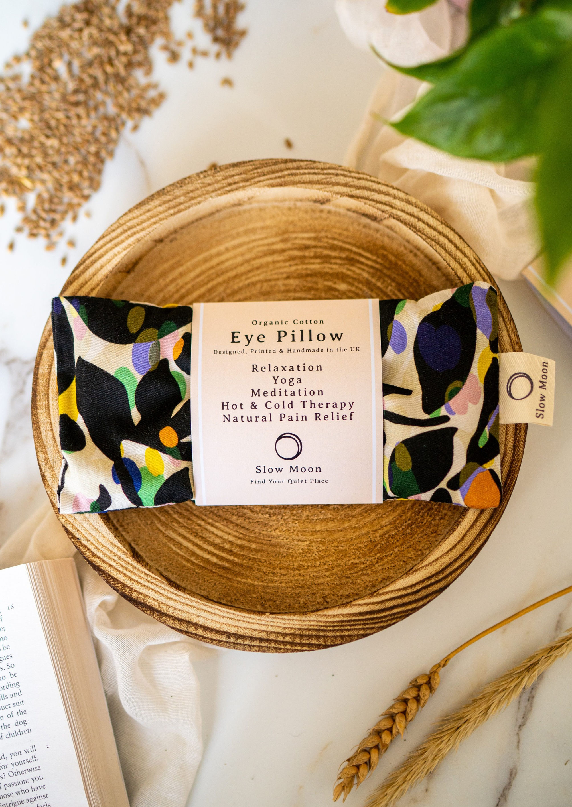 Fronds - Heated/Cooled Eye Pillow - removable cover