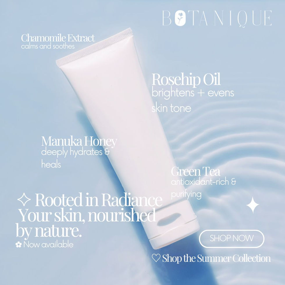 White and Blue UI Beauty Product Features Instagram Post - 1