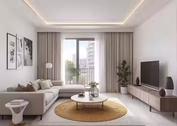 Plain white tiles in a modern HDB apartment in SIngapore