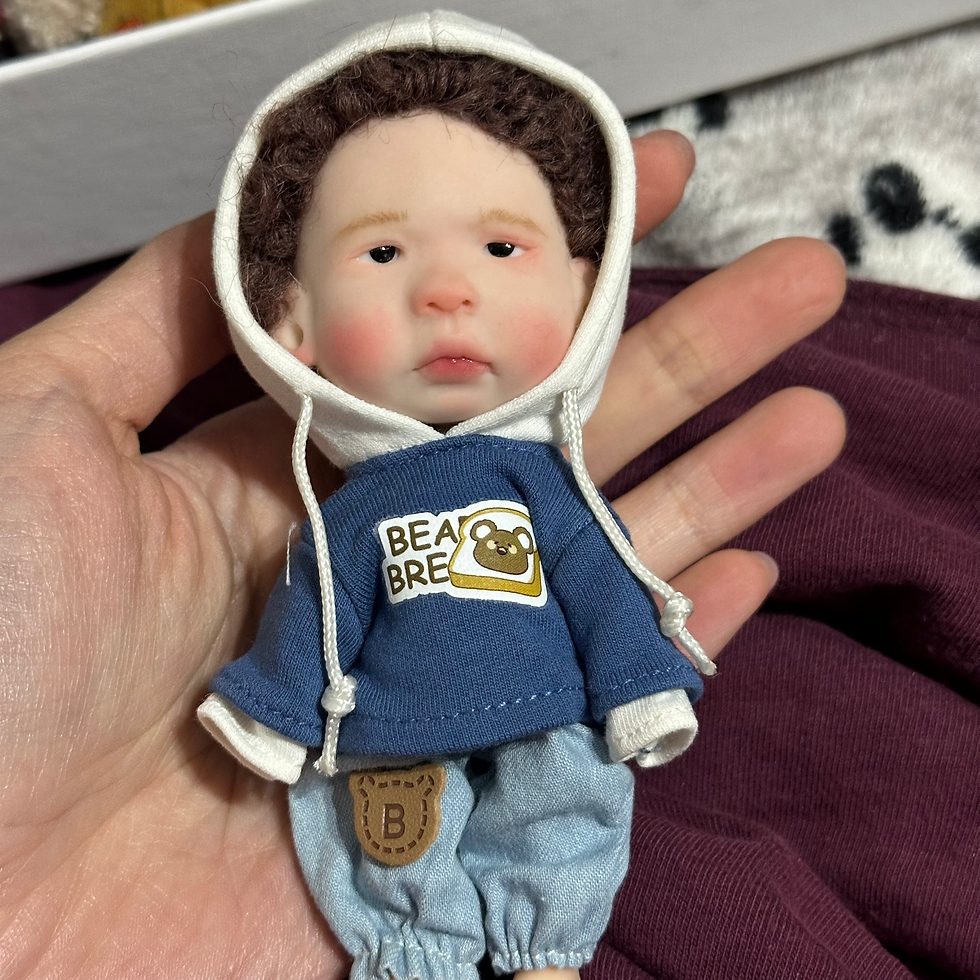 Thumbnail: Ooak handmade ob11 type clay dolls bjd type gifts 