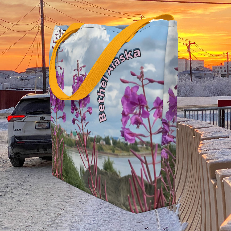 Thumbnail: Fireweed Large Tote Bag