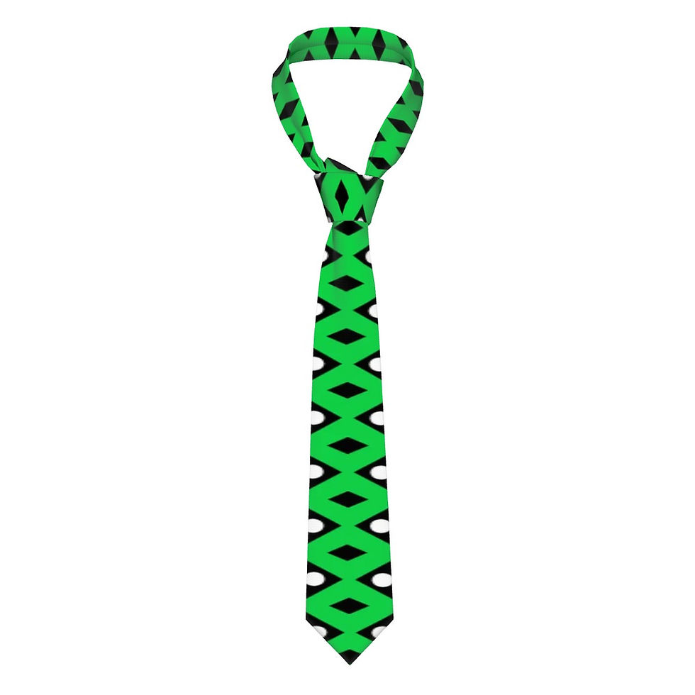 Thumbnail: Native Pattern Green Necktie