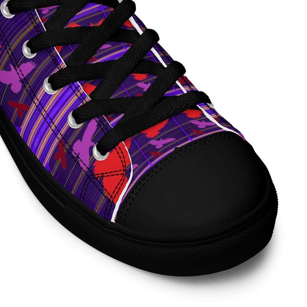 Thumbnail: Women's High Top Canvas Shoes