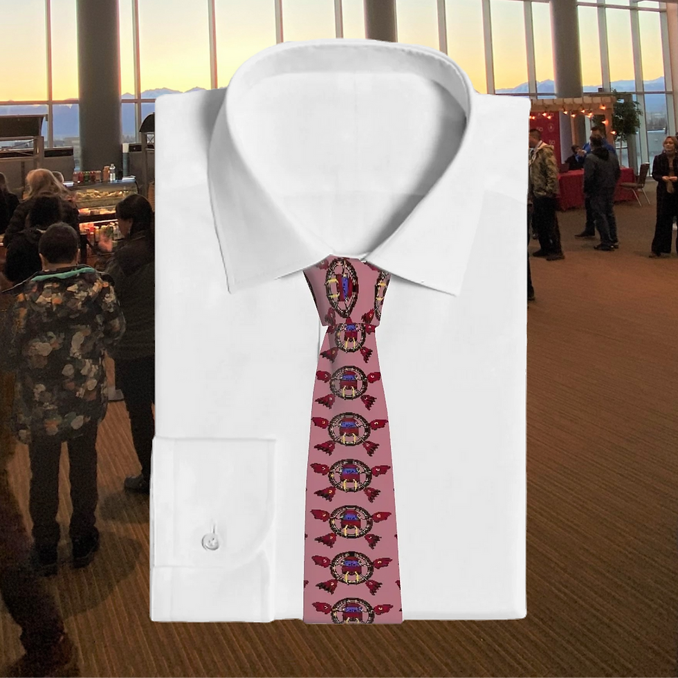 Walrus Red Violet Necktie