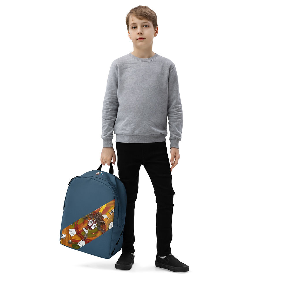 Thumbnail: Ocean Orange Stripe Backpack