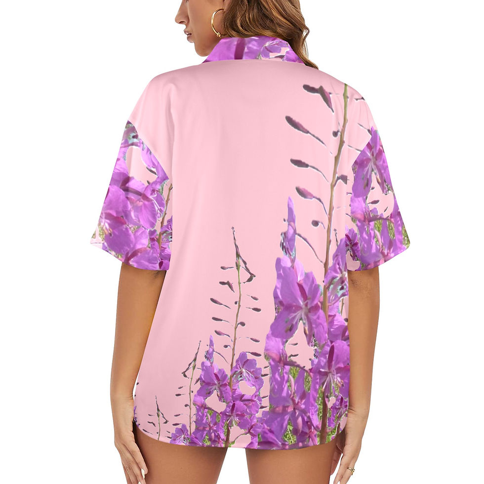 Thumbnail: Fireweed Side Women’s Hawaiian Shirt