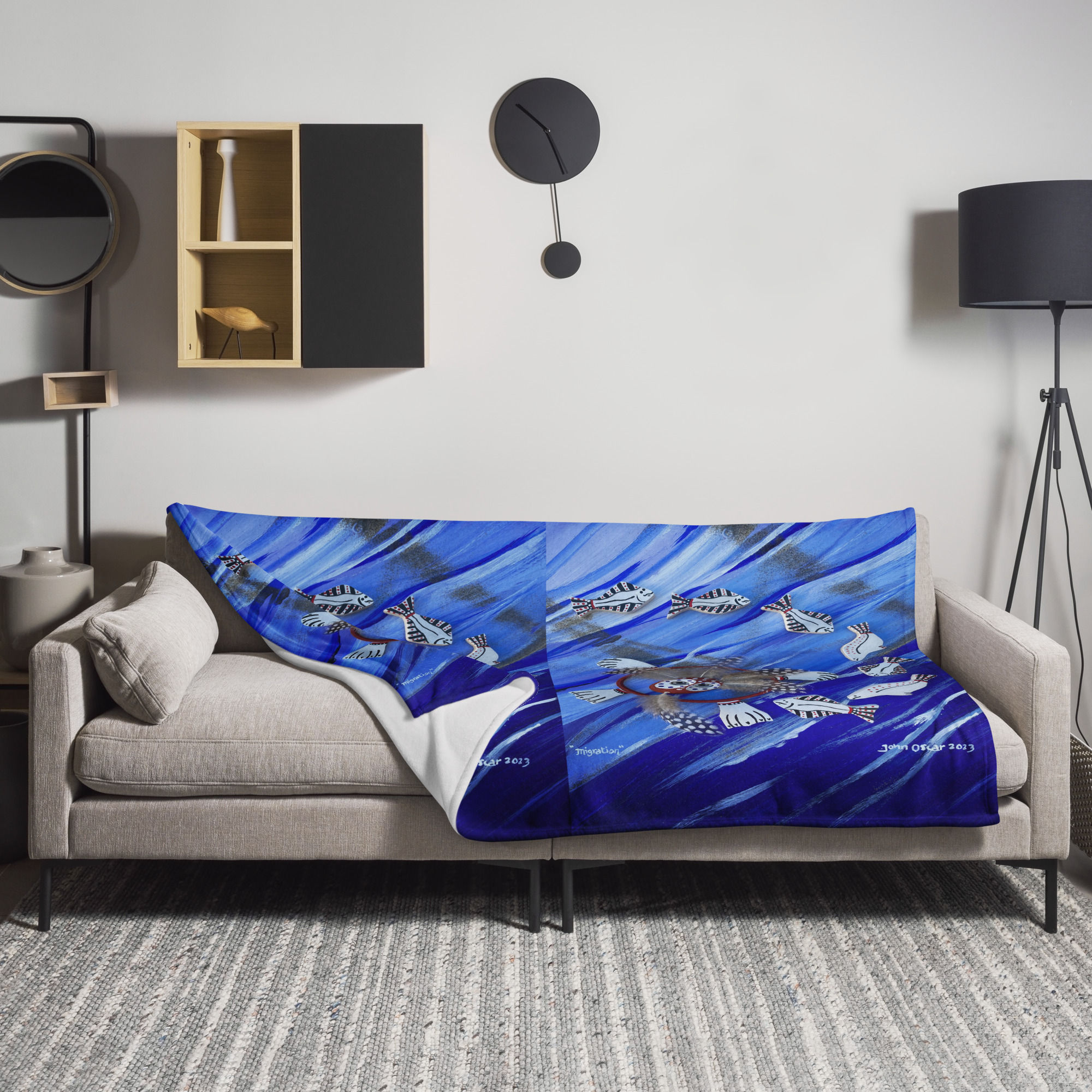 Migration Throw Blanket