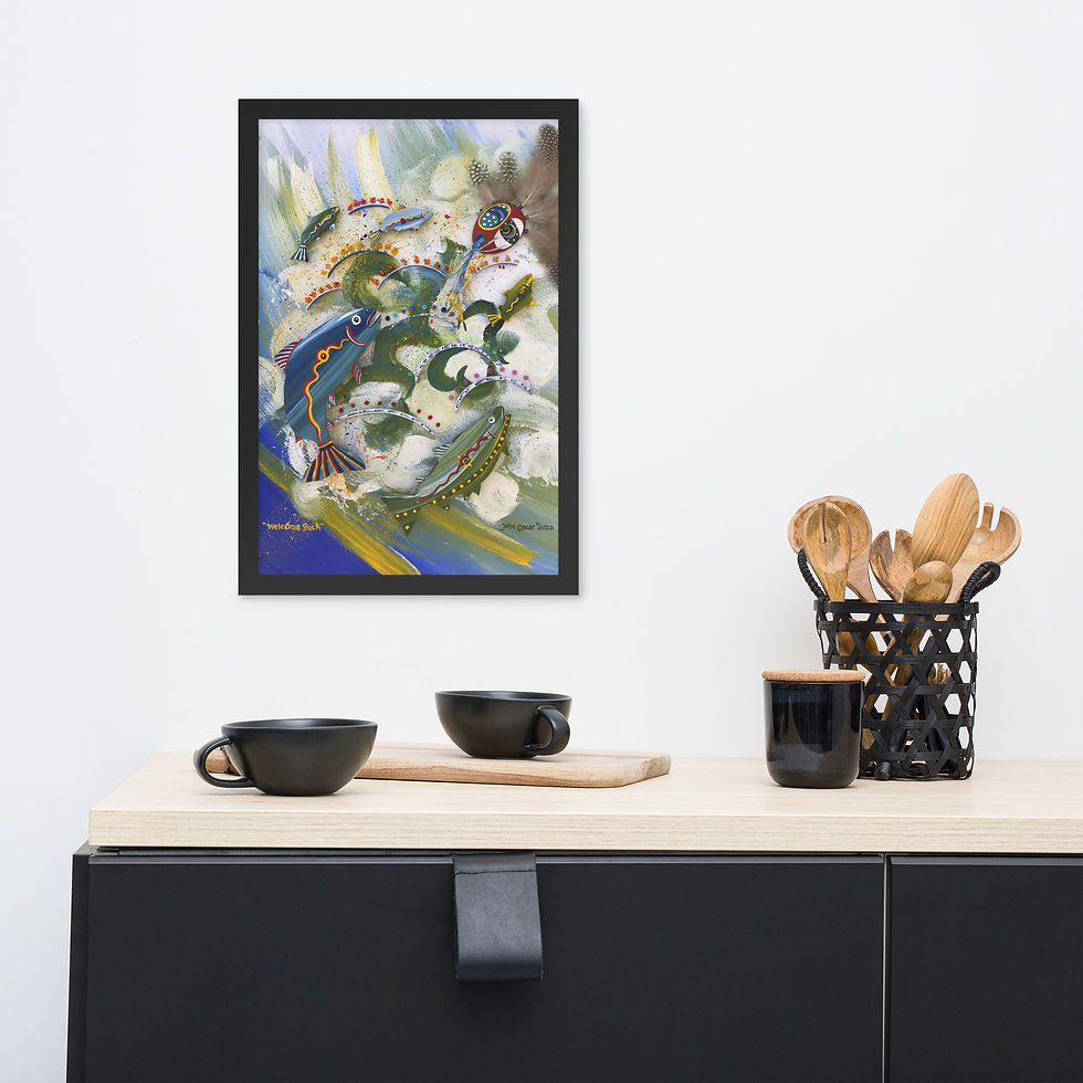 Thumbnail: Quyana Tailuten Framed Print