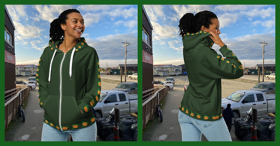 Thumbnail: White String Unisex Salmonberry Zip Hoodie