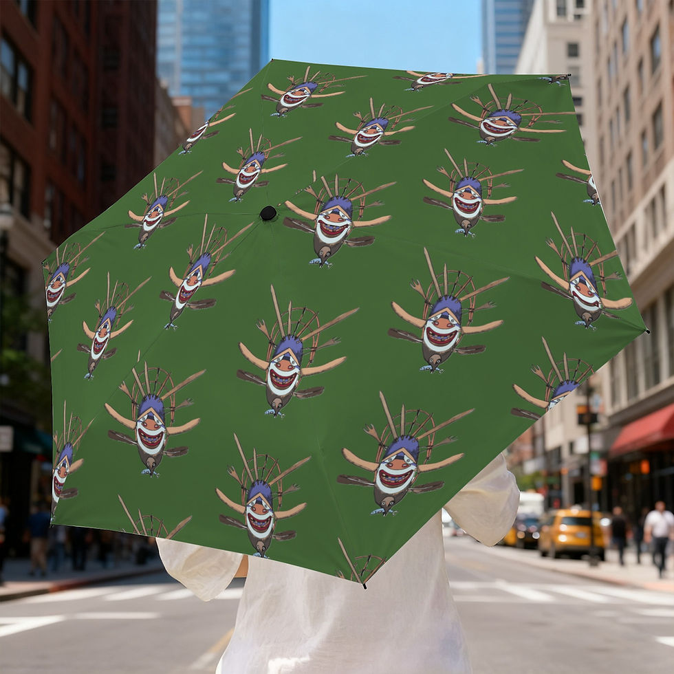 Happy Mask 5-Fold Umbrella