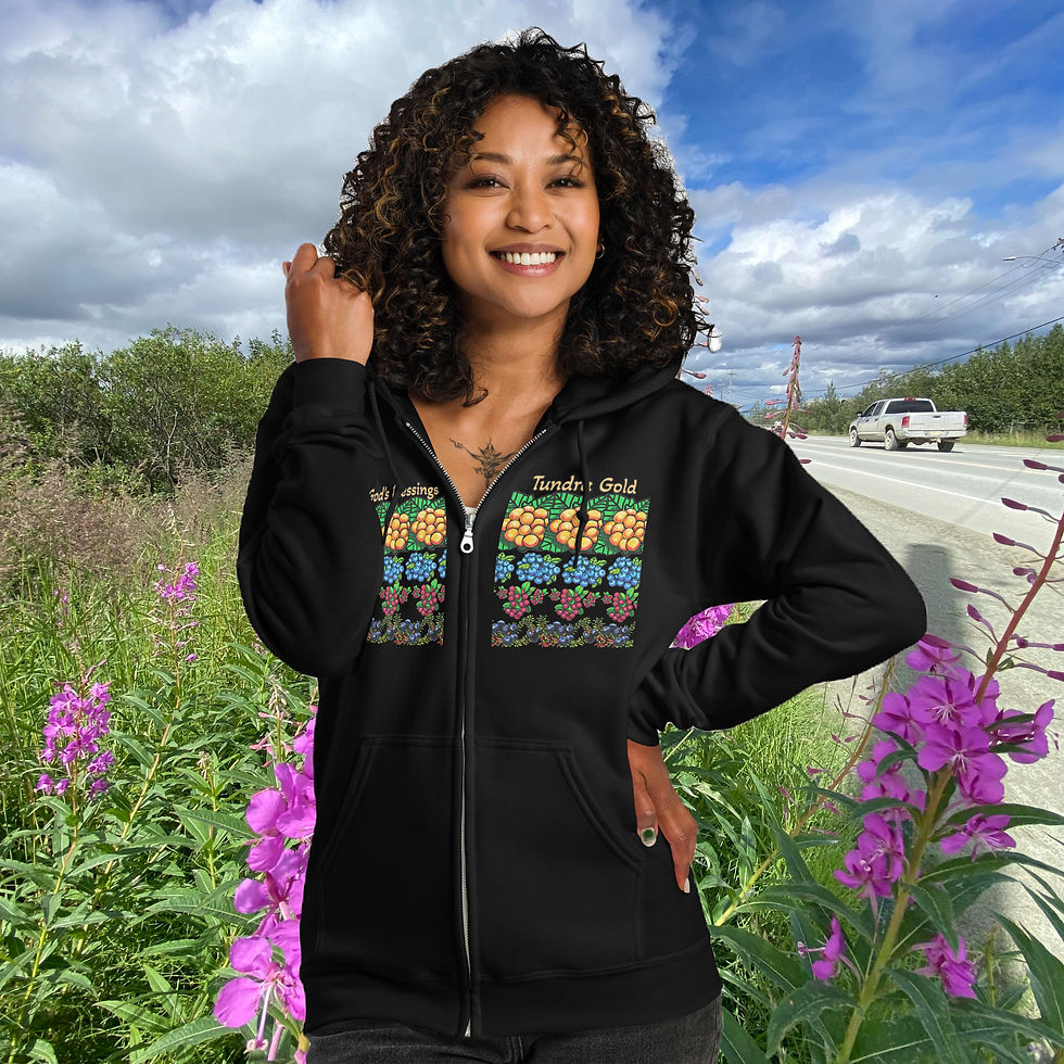 Tundra Gold Unisex Zip Hoodie