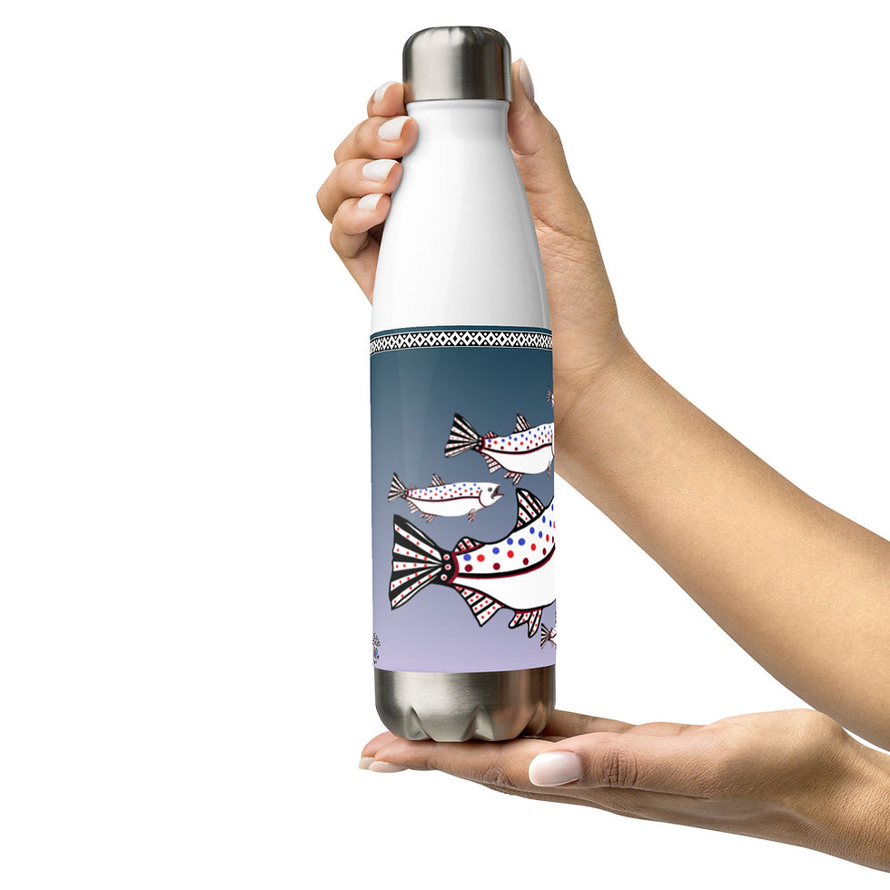 Thumbnail: Fish Call Stainless Steel Water Bottle