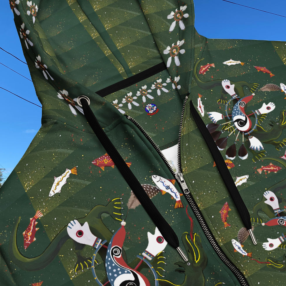 Thumbnail: Green Earth Zip Hoodie