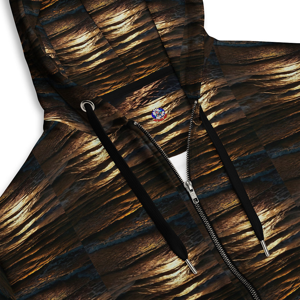 Thumbnail: Unisex Brown Zip Hoodie